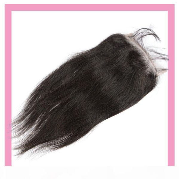 

indian virgin hair 6x6 lace closure with baby hair straight human hair closures six by six big lace size 8-20inch, Black;brown