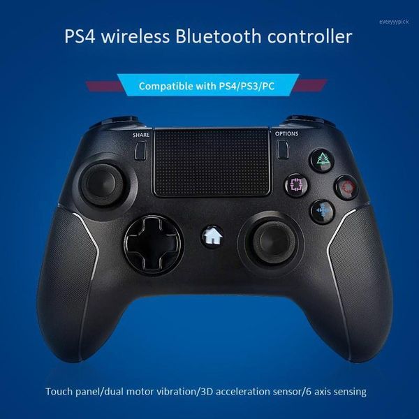 

wireless controller for bluetooth gamepad with press panel joypad dual vibration 3.5mm o mini led indicator1