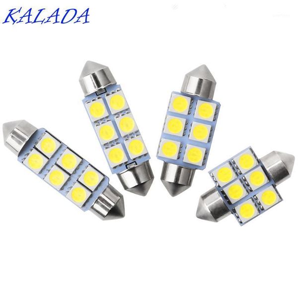 

kalada hight quality 12v led car lights interior accessories 6smd 31/36/39/41mm super bright led bulb reading light 1pcs1