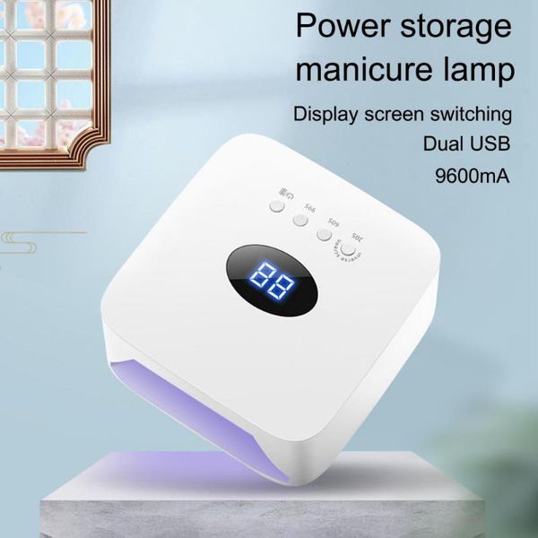 

54w dual usb-powered led nail lamp smart sensing timed ptherapy machine
