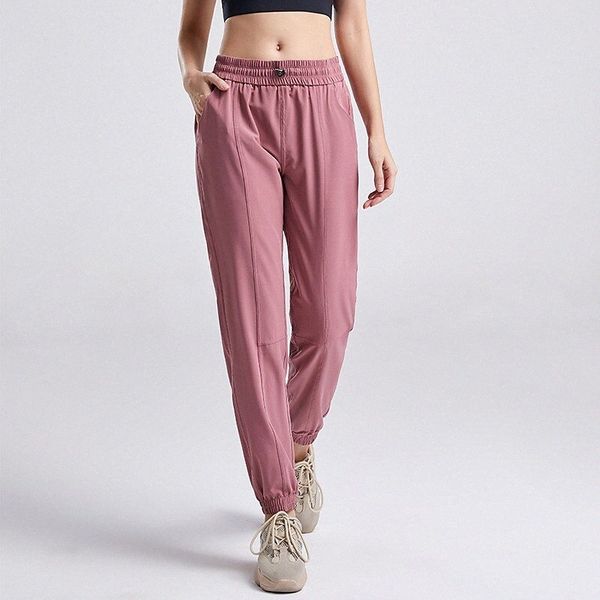 

women's casual / sporty athleisure chinos side pockets elastic drawstring design full length pants leisure sports weekend micro-elastic, Black;white