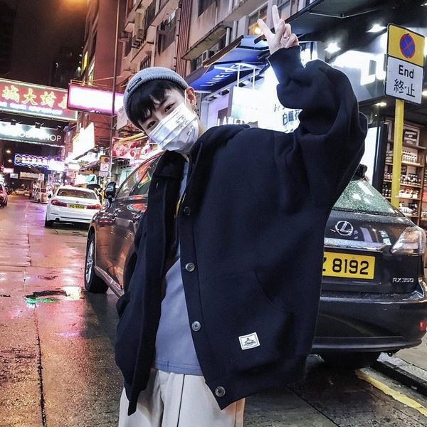 

men's hoodies & sweatshirts 2021 men for spring autumn winter classic hip hop loose clothes, Black