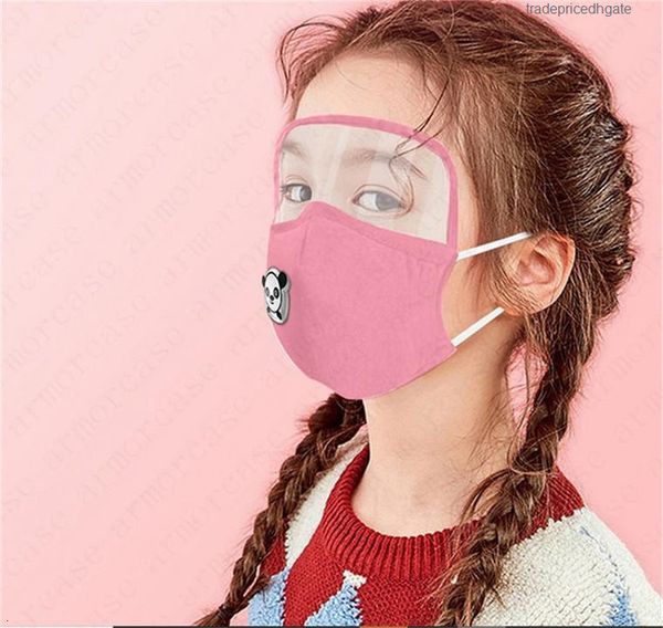 

can in 1 washable kids add pm2.5 2 filter pad protective eye children face shield cover reusable breathable boys girls m