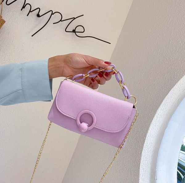 

fashion women handbags chain shoulder bags plain crossbody small flap girl joker bag