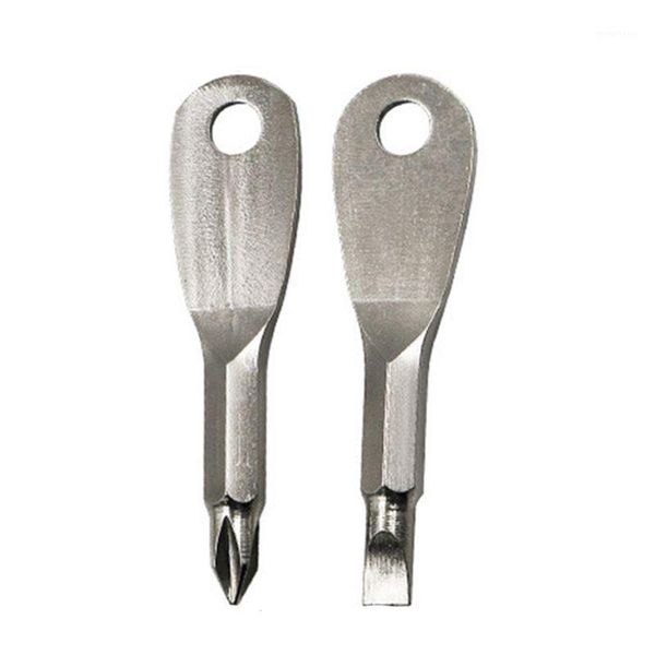 

portable flat head screwdriver set key ring mini pocket repair tools1