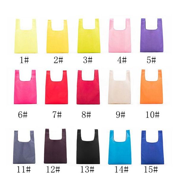 

foldable shopping bags oxford reusable grocery storage bag eco friendly shopping bags tote bags 19 colors w35*h55cm dh0325
