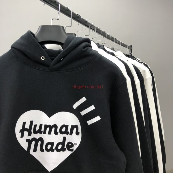 

11.02 have in stock hip hop mens streetwear hoodie sweatshirt embroidery pullover cotton autumn winter casual hooded hoodie, Black