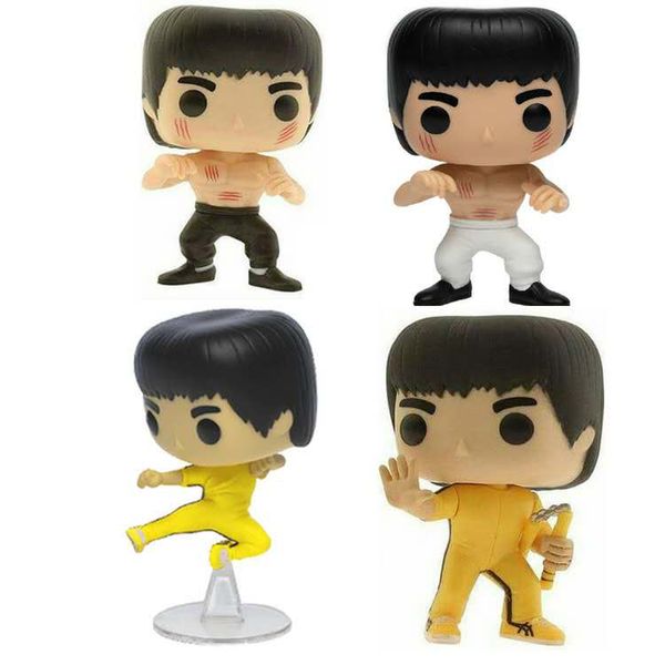 

funko pop bruce lee flying kick nunchaku bruce lee hand-made ornament model doll