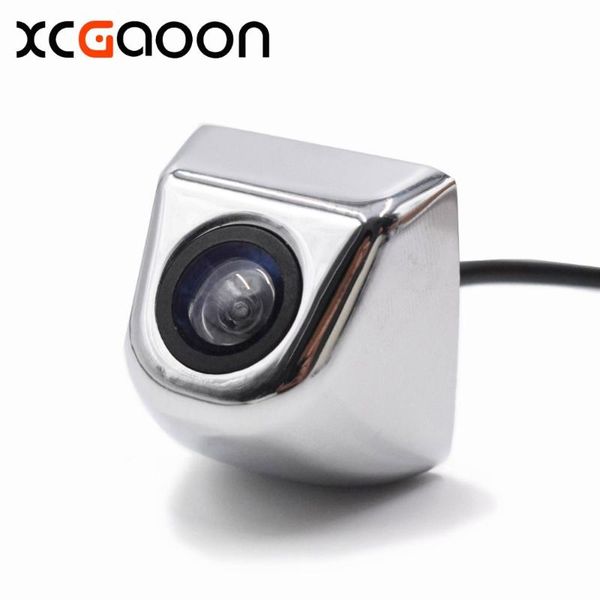 

xcgaoon universal car reverse rear view camera real waterproof 140 degree wide angle with ccd 4 layer lens av port