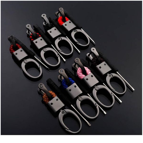 

genuine cow leather car key wallet card holder business organizer housekeeper keychain purses men women pocket pack car jllddt, Red;blue