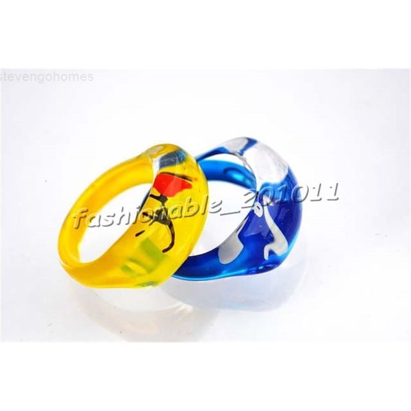 

ring rings square draw colorful resin 17-19mm lucite, Silver