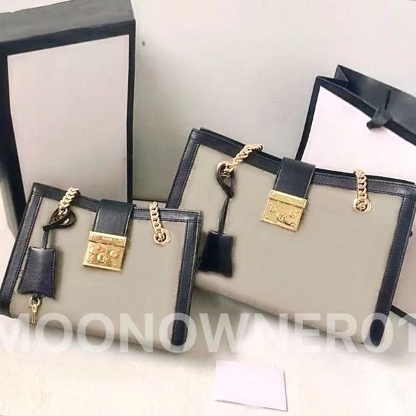 

luxury designer padlock shopping bag tote bags mm women handbags leather shoulder bags lady purse messenge from wholesalers dicky0750 498156