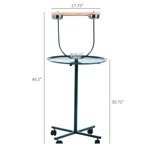 

49" bird parrot play stand cockatoo gym perch metal pet qylbeg dh_seller2010