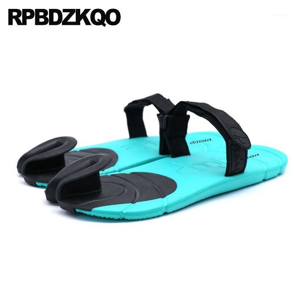 

beach fashion large size water slides big waterproof slippers 45 mens sandals 2019 summer outdoor rubber slip on shoes1, Black