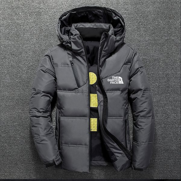 

2020 winter men's warm informal autumn thick jacket, hooded down jacket, Black