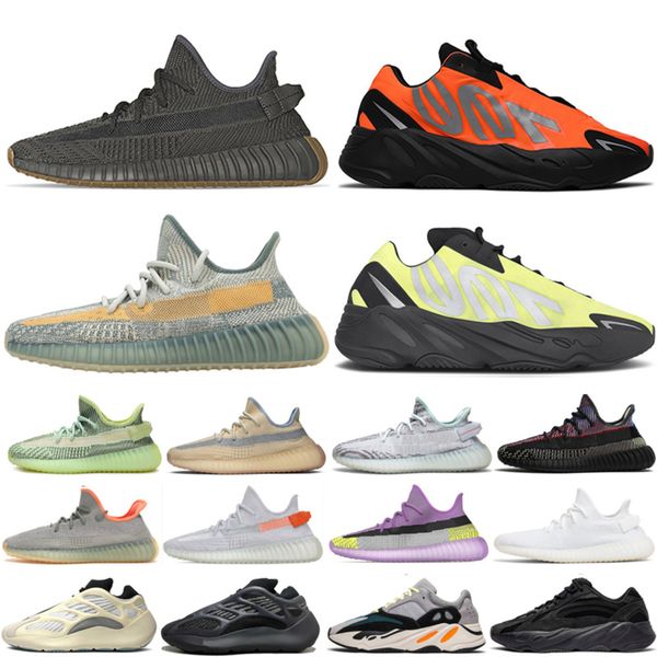 

vanta 700 v2 wave runner running shoes for mens womens 700s phosphor azael antlia yeezreel cinder reflective mens sports sneakers 36-47, White;red