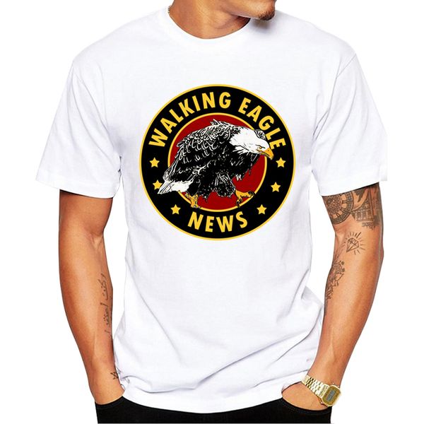 

teehub fashion walking eagle vintage eagle printed hipster short sleeve casual summer funny sport hooded sweatshirt hoodie t shirt