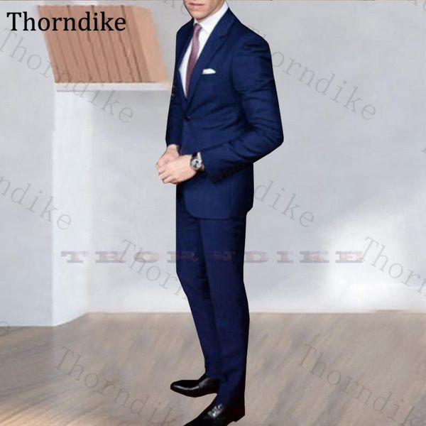 

thorndike slim fit wedding party suits custom made notched lapel formal business suit single button solid groomsmen tuxedos 2020, White;black