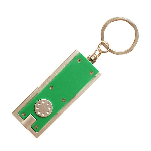 

200pcs led keychain box-type child jewelry chain light key ring advertising promotional gifts small flashlight keychains by hope11, Red;brown