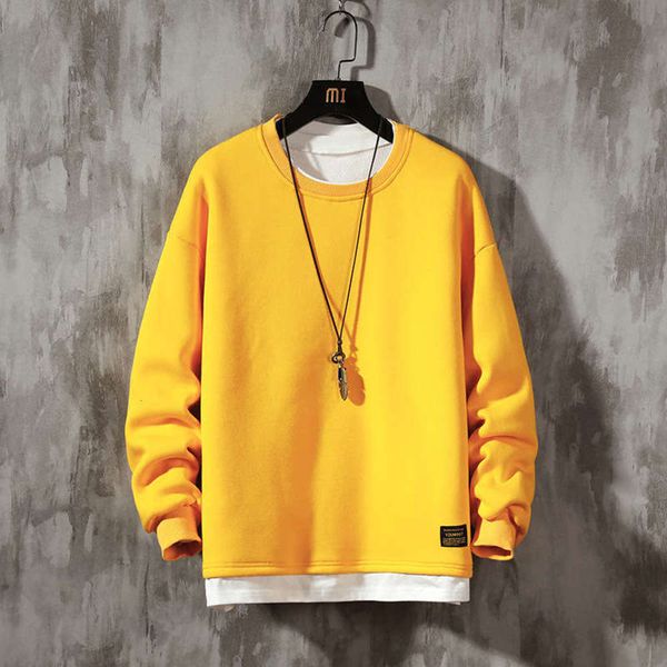 

large spring 2020 men's sweater lovers casual sports holiday two piece round neck pullover, Gray