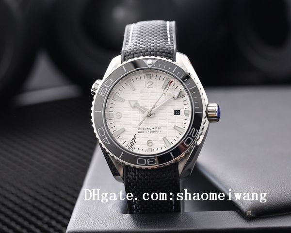 

2020 sea ceramic bezel man watches planet boss men 007 wristwatches ocean james bond master mens watch d4216, Slivery;black