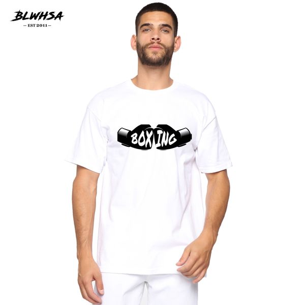 

blwhsa бокса печать лето с коротким рукавом прохладный смешные hip hop prining т плюс размер одежды бокс спорт толстовка с капюшоном hoodie