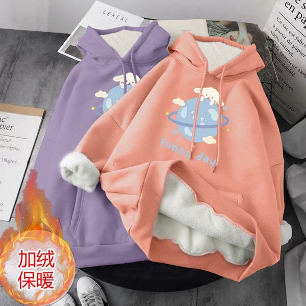 

busy 2021 cashmere autumn nightgown and winter new release student long hoodie jacket for woman 1 5s7u, Black