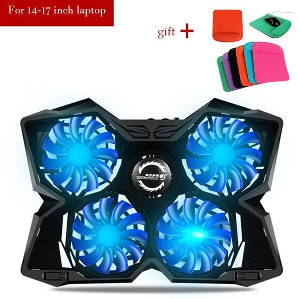

lapcooler lapcooling pad gaming cooler bracket with four fans and 2 usb ports for 14-17 inch lap1