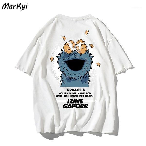 

2020 summer mens fashion back cartoon printing t shirt homme luxe plus size 5xl short sleeve streetwear t-shirt male1, White;black