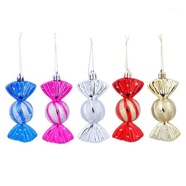 

5pcs christmas hanging pendant plastic candy decor christmas tree decoration1