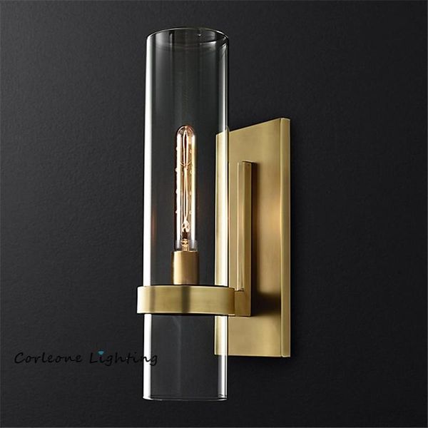 

nordic luxurious wall lights glass shade gold/black wall lamps for bedroom bedside living room restaurant fixtures led sconces