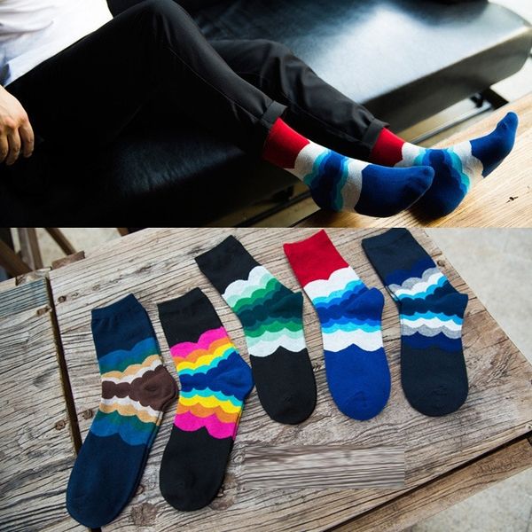 

k5th1 fashion floral socks pure cotton s5mpi sports stockings street skateboarding high men's high socksflower stockings socks color, Black