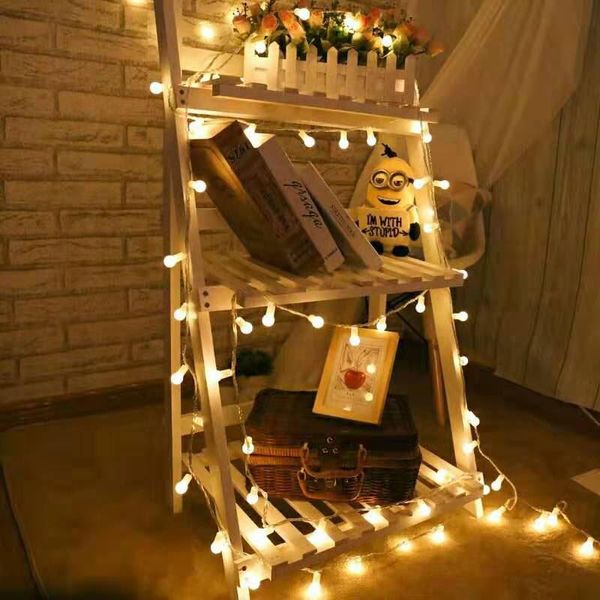 

1,5 3 6 10m led гирлянд батарейки водонепроницаемого болл гирлянда garland свет на рождество свадьба украшение кпт jllnaz