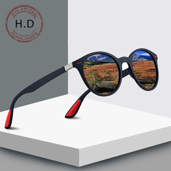 

new style polarized sunglasses men women round frame sunglasses riding driving sun glasses classic fashion retro glasses uv400, White;black