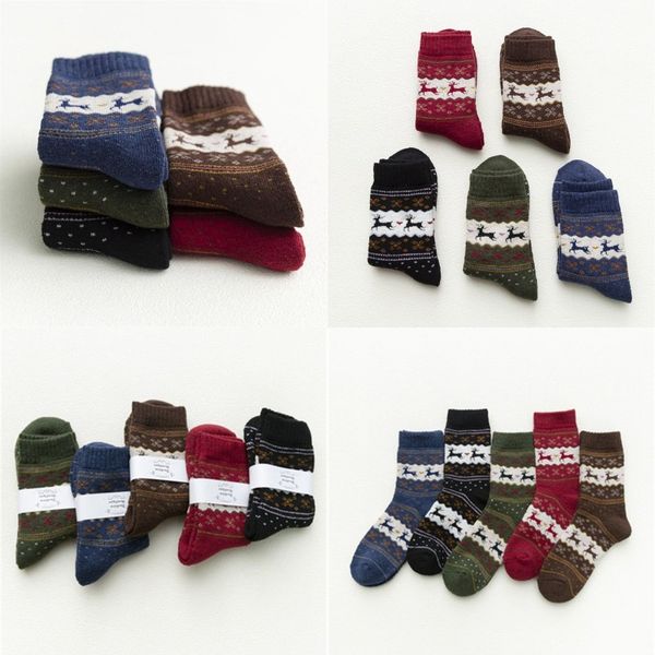 

christmas deer socks thicke warm comfortable middle tube socks printing autumn gift festival decoration 2 1mq h1