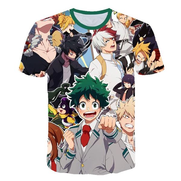 

my hero academia anime mens japanese anime printed for men camiseta masculina 3d print shirts hippie hentai horror men clothing