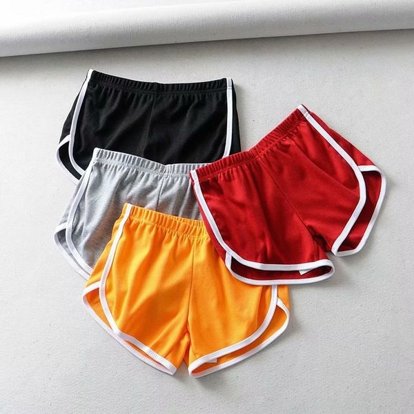 

fan 2019 summer women's love print slim versatile sports yoga fitness shorts elastic pants, White;black