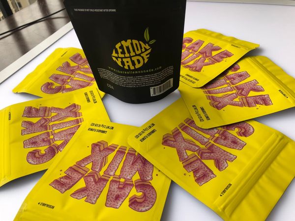 

местная калифорния edibles и сумки упаковка ароматизаторы с.ф. 3.5g печенье сумки желтого кека майларовый mix этикетки голограмма наклейки b