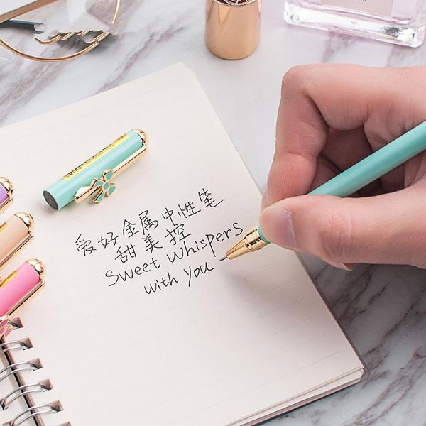 

ручка гелевая металлические бочки 0.5mm наконечник иглы с черными чернилами гелевая ручка ассорти цветов специально сладкие конфеты цвета дл, Blue;orange