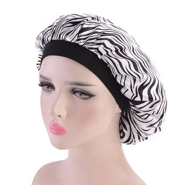 

soft sleeping fashion hat casual all match accessories men women satin chemotherapy wide side chemotherapy wear beanie cap