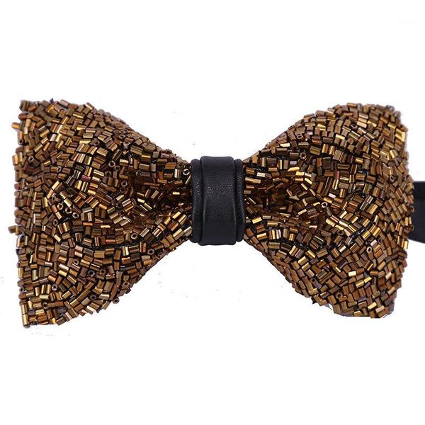 

beaded bow tie high-grade men's business event banquet wedding suit shirt accessories trendy brown crystal bowtie gifts1, Blue;purple