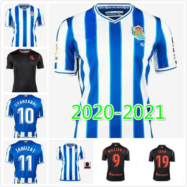 

20 21 real sociedad soccer jerseys illarra 2020 2021 isak odegaard oyarzabal football shirt portu willian merino jersey, Black;yellow