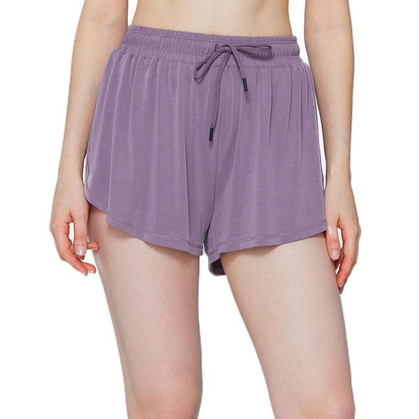 

modal workout sport shorts for women gym running leggings woman caual biker shorts seamless yoga short fitness 2in1 loose, White;red