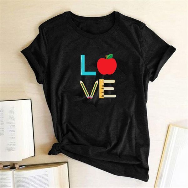 

love printed women couple t shirt love short sleeve tee femlae summer graphic t shirts fashion 2021 valentine's day unisex, White