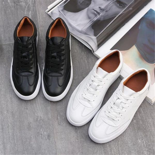 

dress shoes 2021 m002 spring slim students'black thick bottom inside heightening kz02191