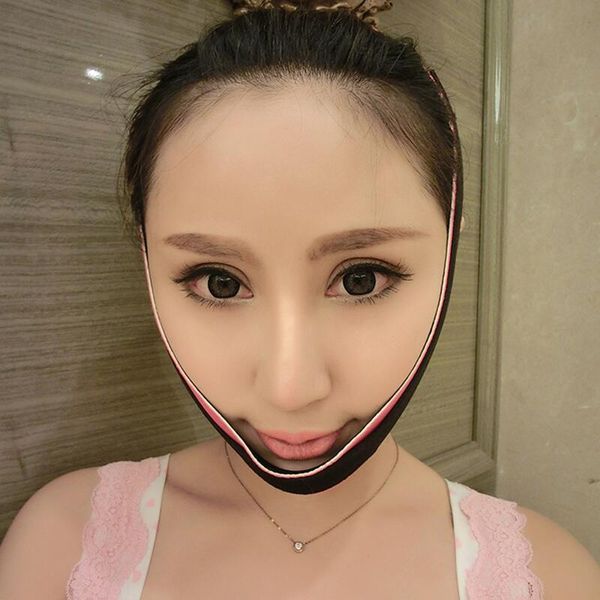 

delicate face lift tool facial thin slimming bandage skin care tool belt shape and lift reduce double chin face slimming band, White