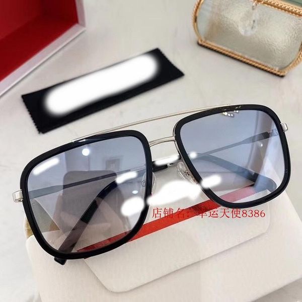 

cxz700516 fashion driving box face-lift business sun eyes 2020 european station uv male toad sunglasses, White;black