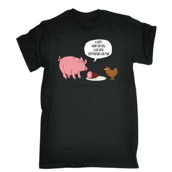 

a days work for you a life time pig chicken funny birthday giftcool casual pride men fashion sport hooded sweatshirt hoodie t shirt