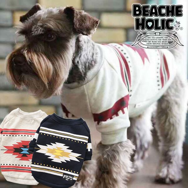 

dog sweater autumn and winter cross-border new small dog cotton plus velvet print pet clothes factory direct sales