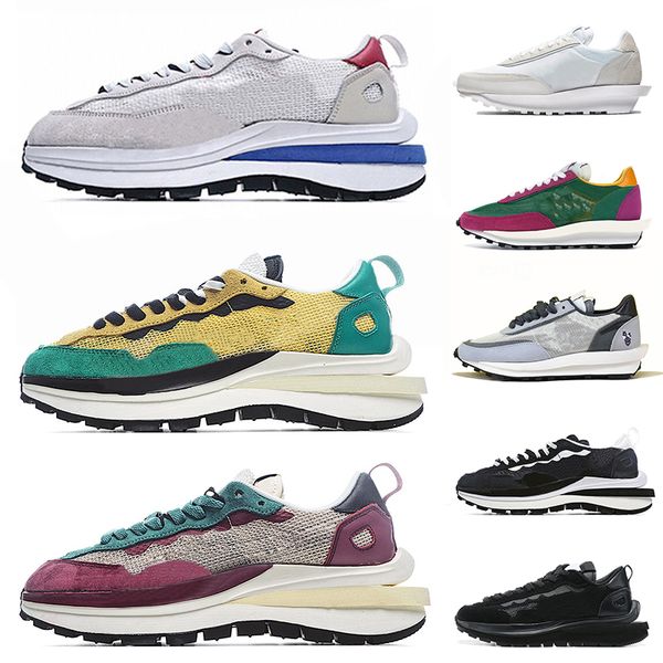 

waffle sacais mens running shoes fashion sneakers sail tour yellow string black green multi gold bordeaux purple blue sports trainers